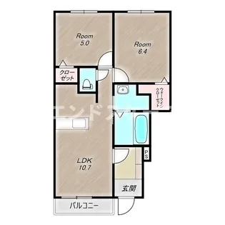プレッソ高崎B【1階】の間取り