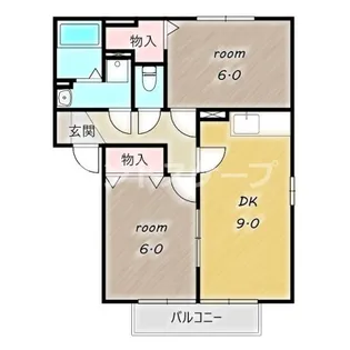 ポルトス元町 B【2階】の間取り