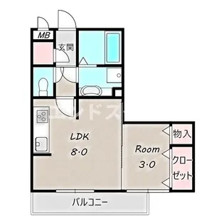 ブルースカイ【2階】の間取り