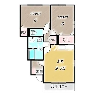 グランモア A/B【A101号室】の間取り