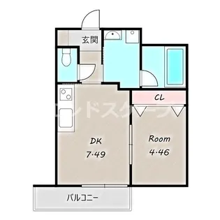 あさひレジデンス表町【1階】の間取り