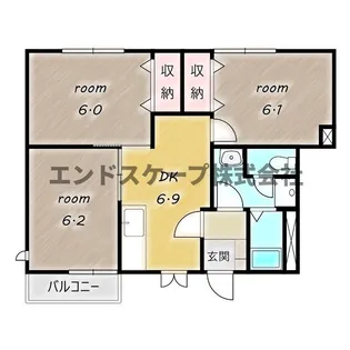 リセスレイン【1階】の間取り
