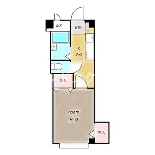 レヂデンスカタヤマ東町ビル【201号室】の間取り