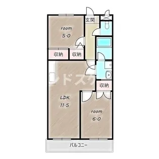 グレイスマンション【2階】の間取り