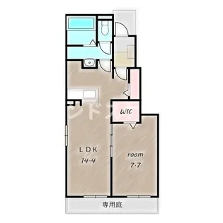 ココロテラス Ⅱ【1階】の間取り