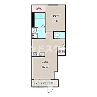 レイクルイーズ【1階】の間取り