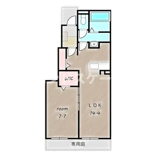 ココロテラス Ⅱ【1階】の間取り