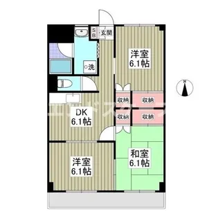 カンケン東新井マンション【4階】の間取り