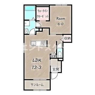 フィオーレ プリート Ⅰ【1階】の間取り