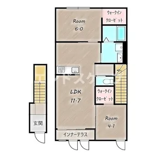 アジュール【2階】の間取り