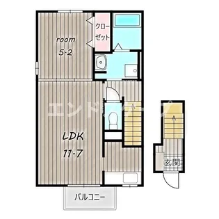ポルト ボヌール【2階】の間取り