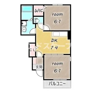プラシードki Ⅱ【1階】の間取り