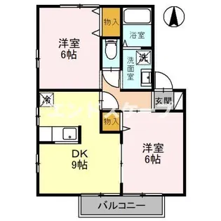 パルレ B【2階】の間取り
