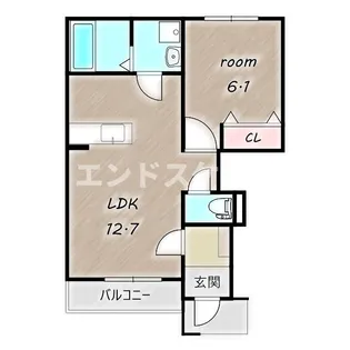 シュエット【1階】の間取り