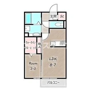 フラール ドゥ【2階】の間取り