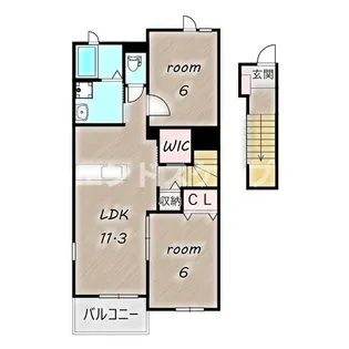 エレナ メゾンC【2階】の間取り