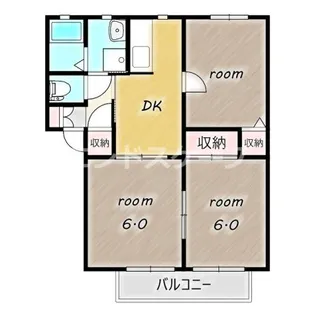 サニーコート B【1階】の間取り