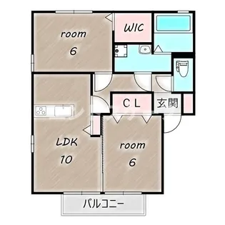 エミリア【2階】の間取り