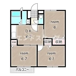 エバンス Ⅱ【2階】の間取り