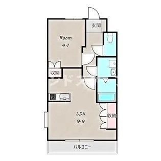 クレア【1階】の間取り