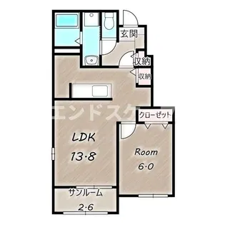 ラ・ルーチェⅠ【1階】の間取り