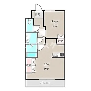 アザレア【1階】の間取り