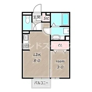 ETERNA宮子【1階】の間取り