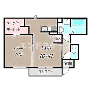 クォーレ【1階】の間取り