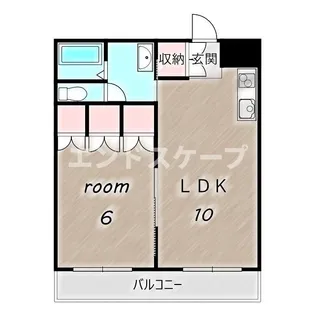 ロビンソンハイツ井野【104号室】の間取り