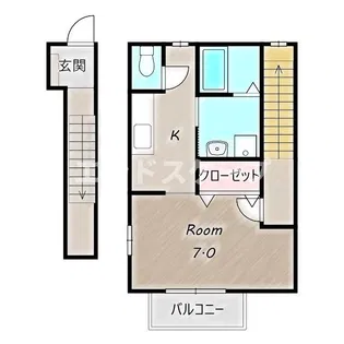 CASA友【2階】の間取り