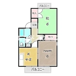 セジュール千木良E【201号室】の間取り