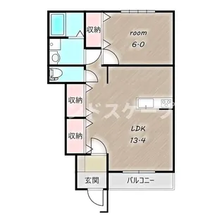 エストレイン【1階】の間取り