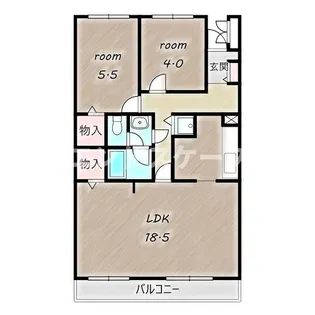 中里マンション【1階】の間取り
