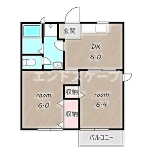 フローラルコート【2階】の間取り