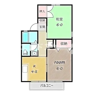 フローラA【2階】の間取り