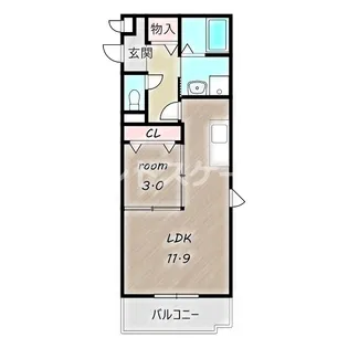 カーサ リアンジュ【301号室】の間取り