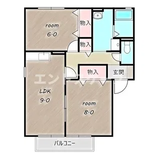 ニューポワール C【2階】の間取り
