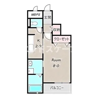 グランドレール高崎【3階】の間取り