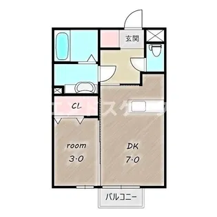 ソレーユM Ⅴ【1階】の間取り