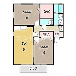 エクセラン B【1階】の間取り