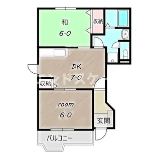 クレディヒルA【1階】の間取り