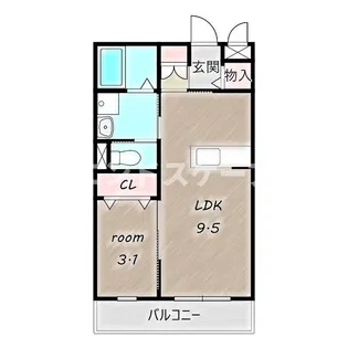 ラ バーゼ【3階】の間取り