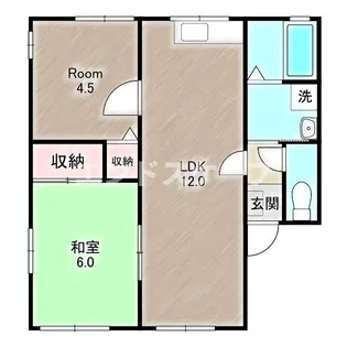 レトア小見【1階】の間取り