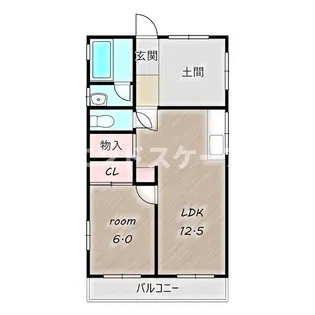 武藤ハイツ【6号室号室】の間取り