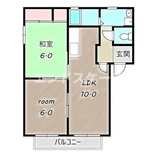 スターハイツB【1階】の間取り