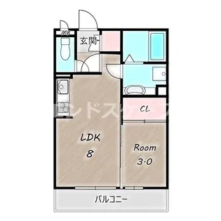 シャトル ブラン【103号室】の間取り