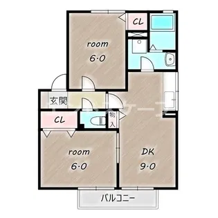エピナール B【101号室】の間取り