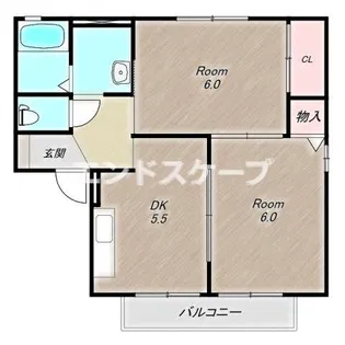 セジュールいしい【101号室】の間取り