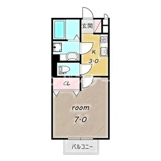 TESHIMA&CO.【205号室】の間取り