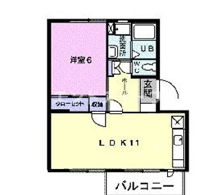 リヴェールA【2階】の間取り